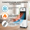 CLIMATIZZATORE FREDDO E CALDO ROTANTE 2 IN 1 CON DEPOSITO E TELECOMANDO