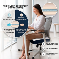CUSCINO GEL  BONPLUS COMFORT TV PER DOLORI LOMBARI, per Solo 27.51 EUR. Invio GRATIS 24/48H. Compralo Subito!